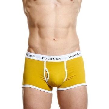 Мужские трусы боксеры горчичные Calvin Klein 365 Yellow Mustard