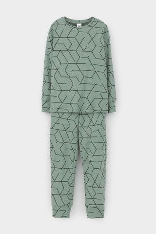 пижама  для мальчика  К 1552/эвкалипт,геометрический рисунок
