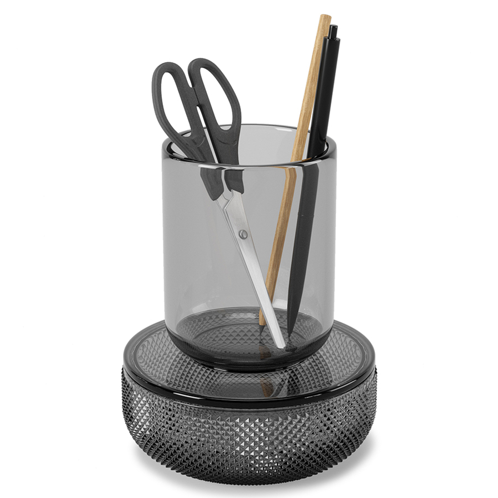 Шкатулка-органайзер allira, 10x10х13 см, серая