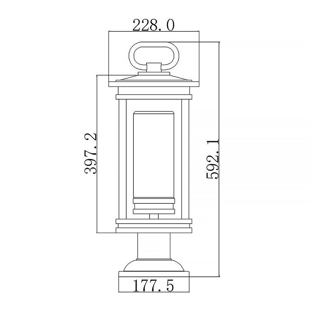 Фонарь-пьедестал Kichler KL-SOUTH-HOPE3-L Kichler