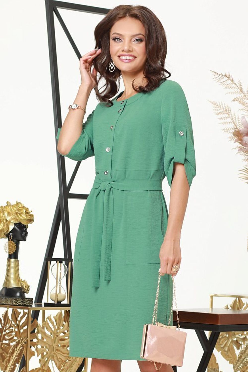 Платье Ключ к успеху, грин DStrend (Акция)