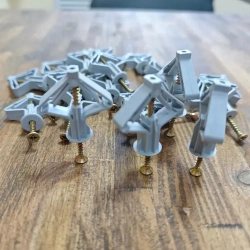 Набор ДЮБЕЛЬ+САМОРЕЗ (Дюбель-бабочка 10*50-20шт., Саморез универсальный 3,5*50-20шт.)