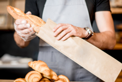 Пакеты бумажные без окна 9х4х20.5см для багетов крафт (1/2000шт)