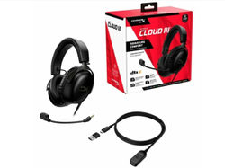 Наушники с микрофоном HyperX Cloud III черный 1.2м мониторные оголовье (77Z45AA)