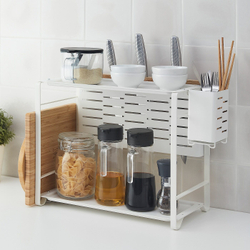 IKEA AVSTEG  (ИКЕА АВСТЕГ)  -  Коробка для столовых приборов, белая, 13 см