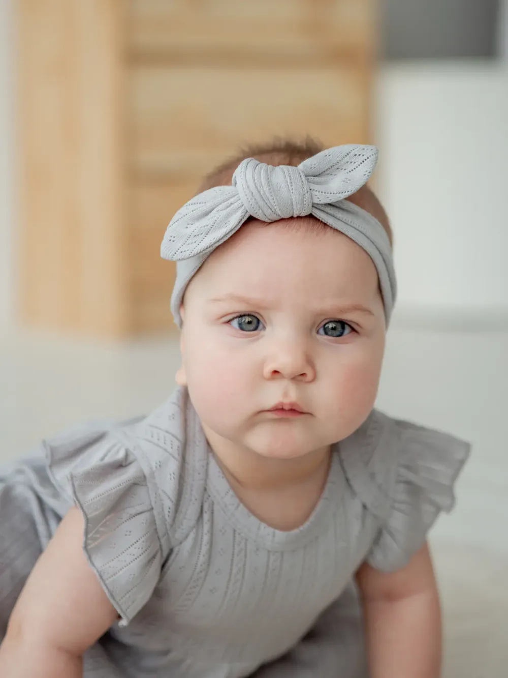 Платье-боди с крылышками "Жемчуг" из ажурного хлопка 0+