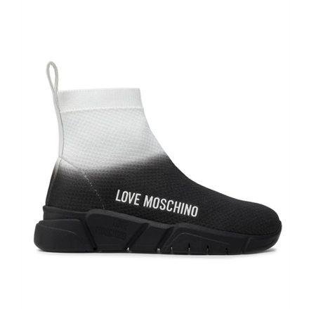 MOSCHINO кроссовки - чёрно-белый (38)(нет на остатках)
