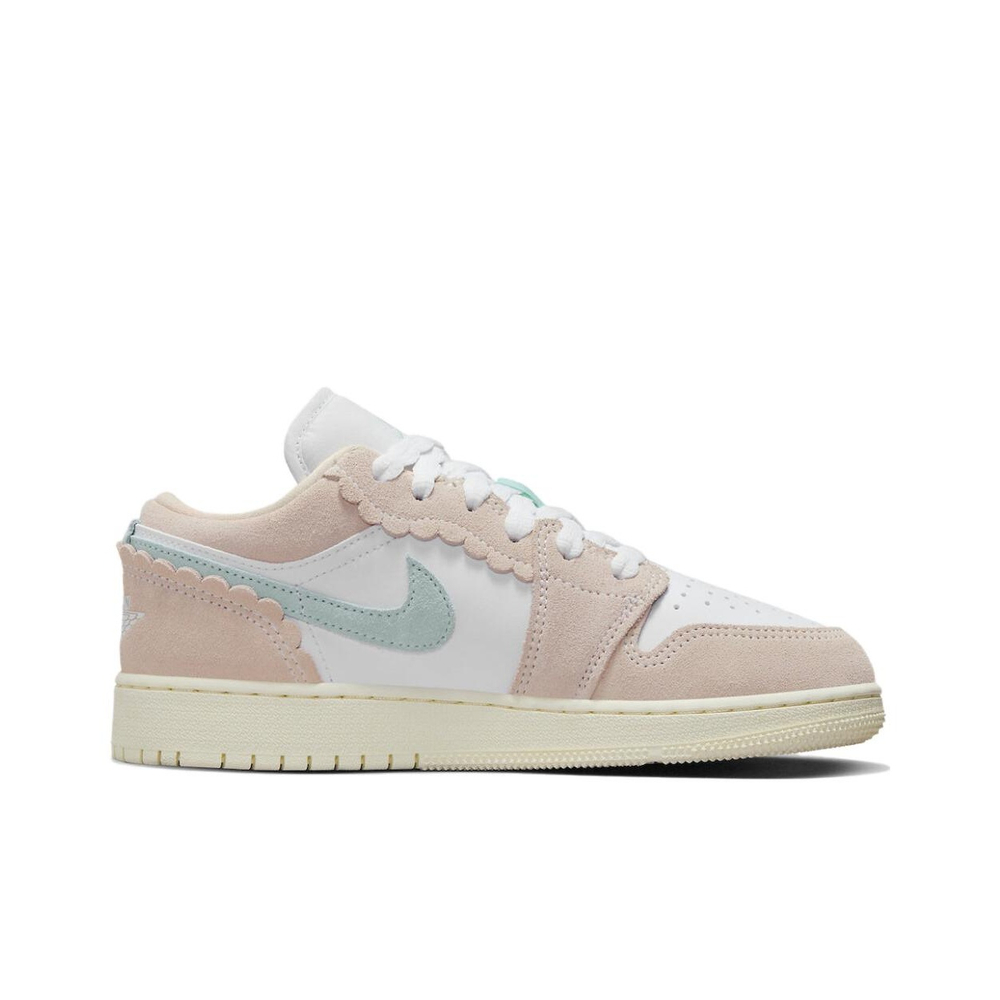 Кроссовки Air Jordan 1 Low White Pink Soft Blue