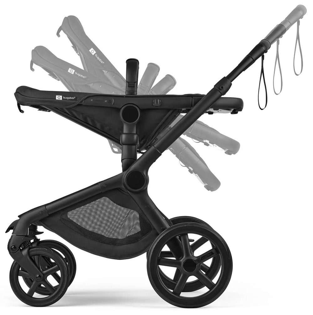 Коляска без капюшона Bugaboo Fox 5 Renew base 2 в 1 Black/Heritage Black