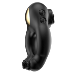 Черное эрекционное кольцо 4,2см с пультом ДУ BeYourLover Abe BJ558A