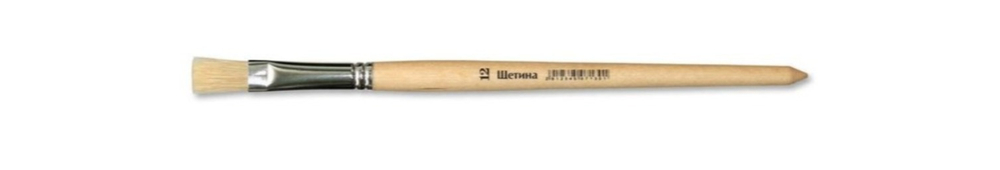Кисть щетина № 12 плоская Silwerhof 983053