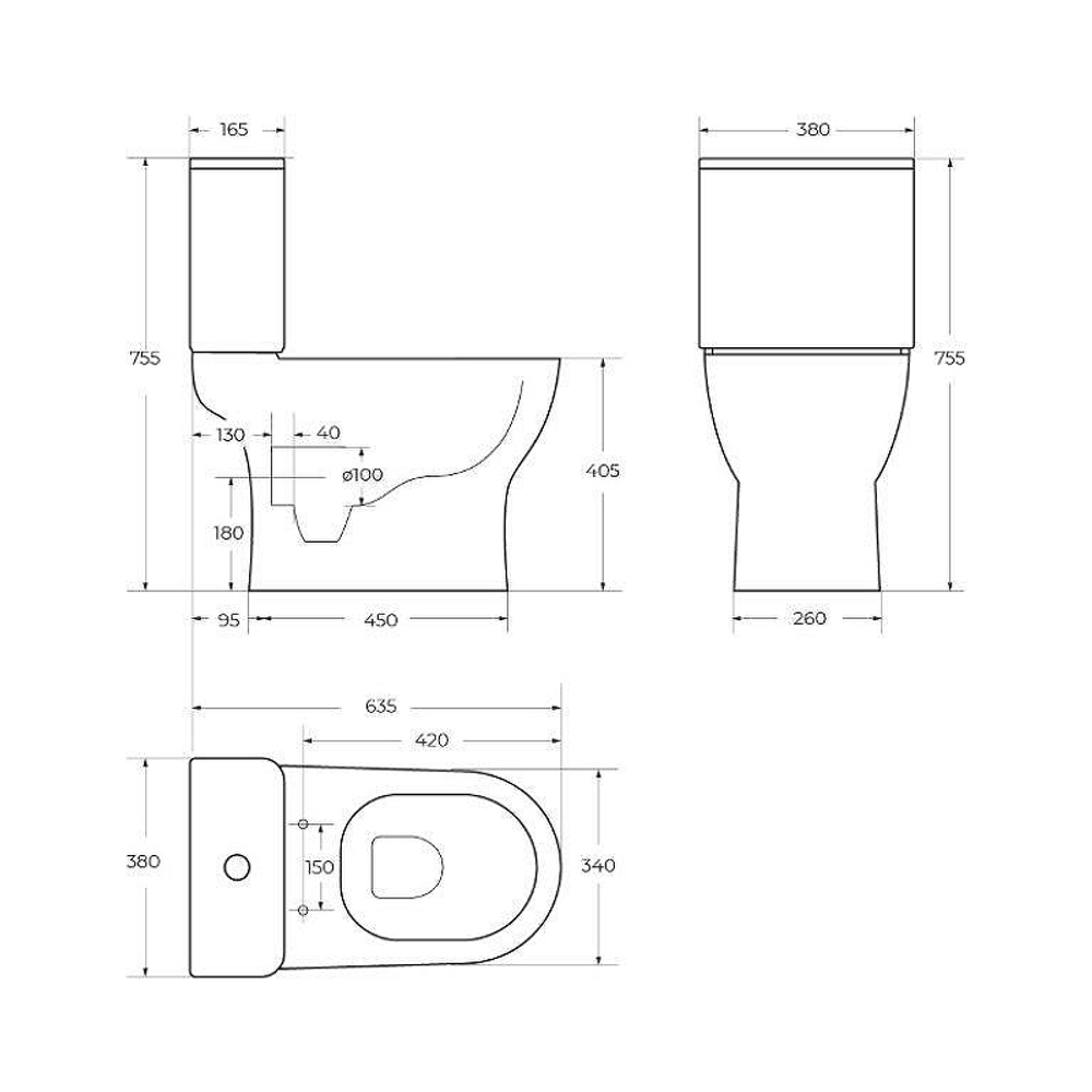 Унитаз компакт BelBagno Steam BB130CPR/BB130SC без бачка с сиденьем Микролифт
