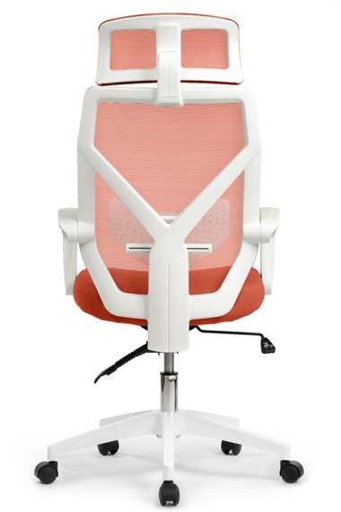 Кресло Oliver RCH W-203AC Белый пластик/Оранжевый