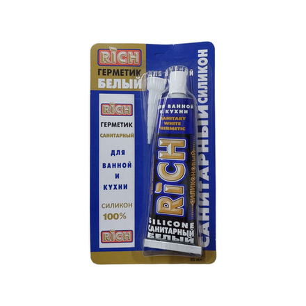 Герметик санитарный RICH белый тюбик 85 мл