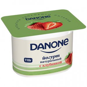 ЙОГУРТ КЛУБНИКА 120ГР DANONE