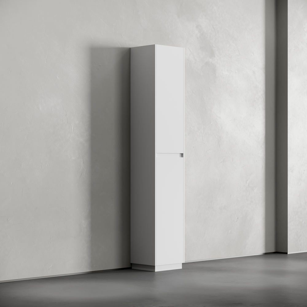 Шкаф-пенал напольный Sancos Libra Floor, белый глянец 350х300х1870 мм