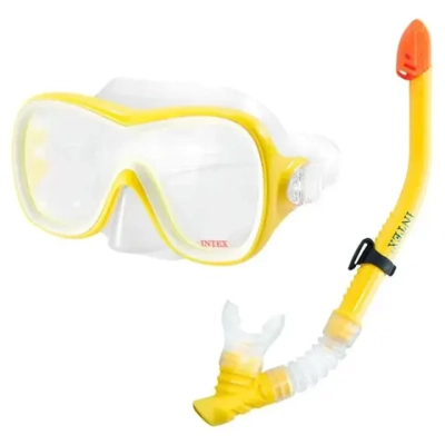 Набор для подводного плавания от 8 лет Wave Rider Swim: маска,трубка, Intex (55647)