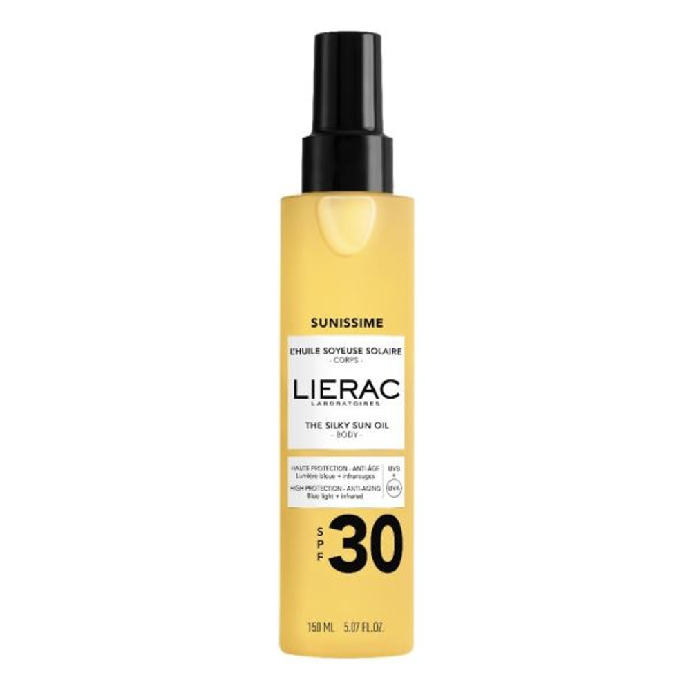 LIERAC Солнцезащитное масло для тела Sunissime L'Huile Soyeuse Solaire SPF30 150 мл