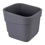 Горшок для цветов фактурный Hills 4л (d188, h176мм)(серый)