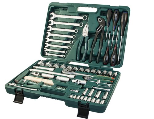 Универсальный набор инструментов JONNESWAY 1/2" и 1/4" 77 предметов