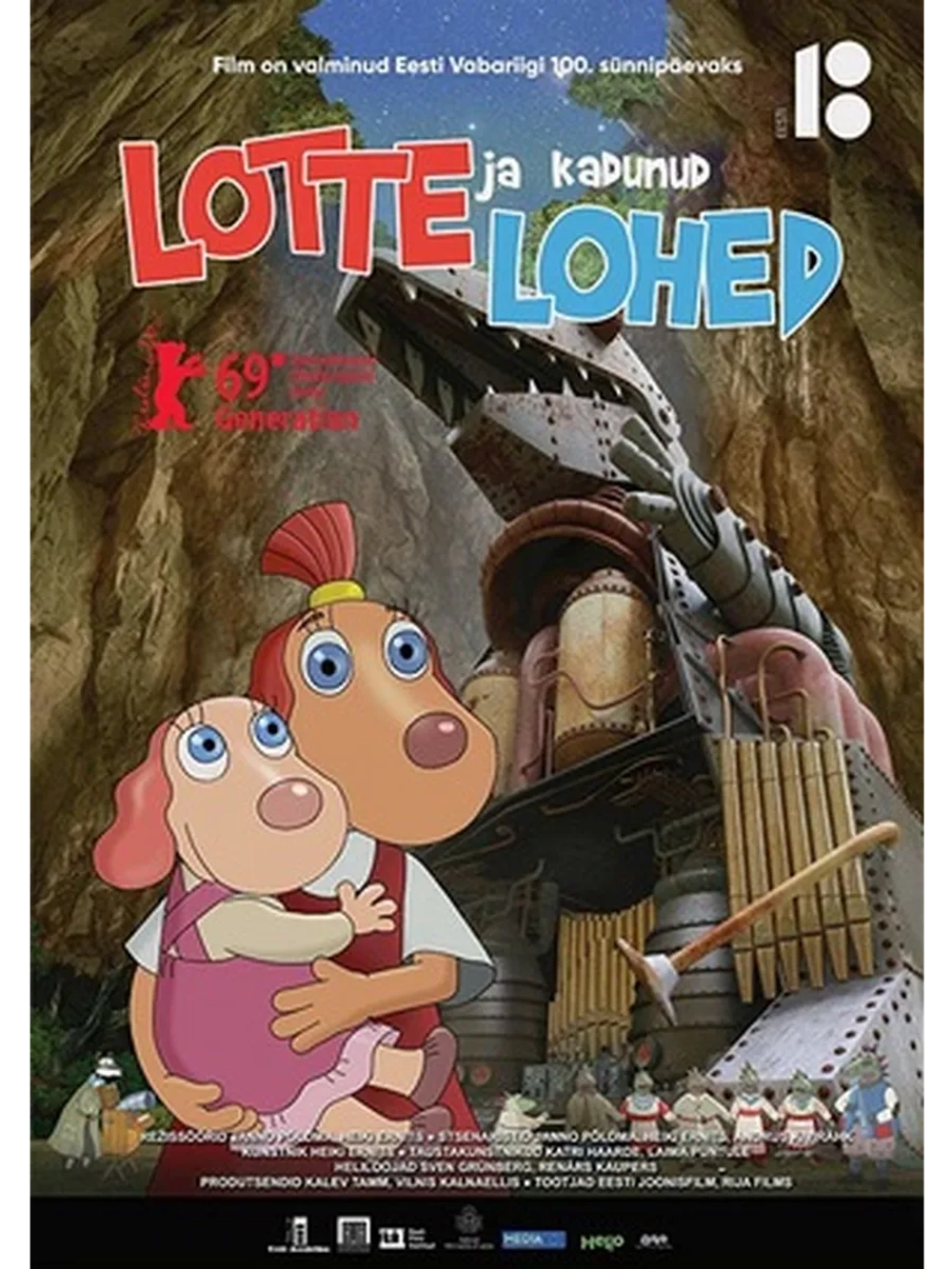 Лотте и пропавшие драконы (2019) (DVD-R)