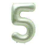 К Шар 40 «Цифра 5» салатовый металлик (БГ-60)