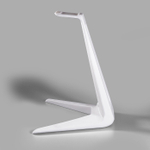 Подставка-держатель для накладных наушников, настольная, 3D печать, белая