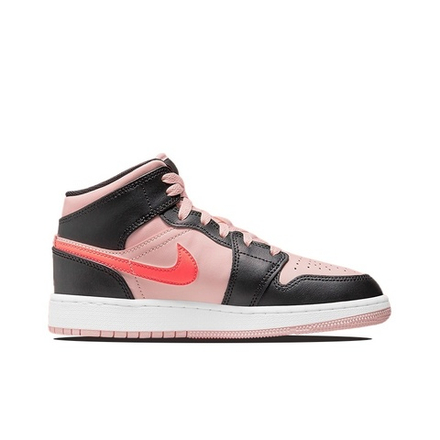Кроссовки Air Jordan 1 Mid Black Pink Crimson