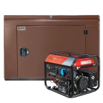 Генератор бензиновый FUBAG BS 8500 A ES DUPLEX с кожухом Geon 1400SS RAL 8017