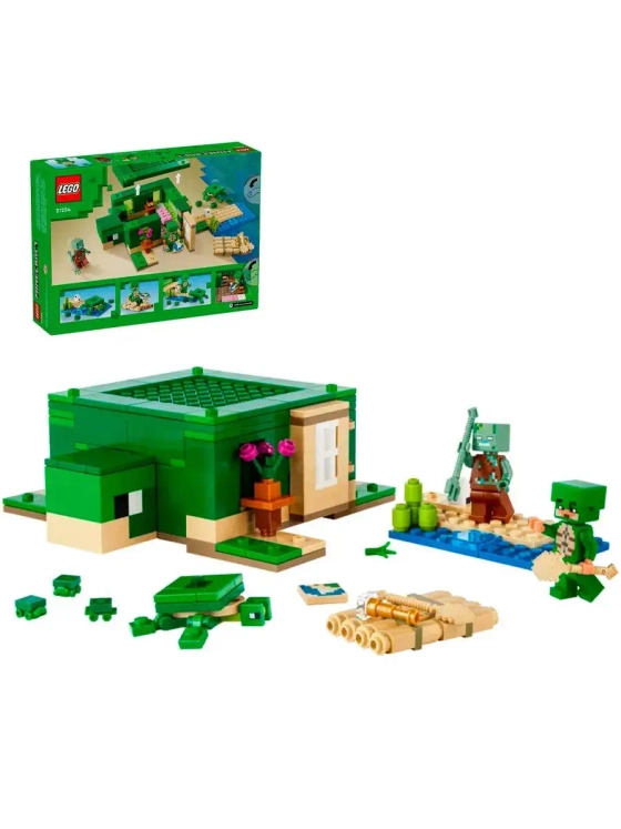 Лего Майнкрафт Черепаховый пляжный домик Minecraft