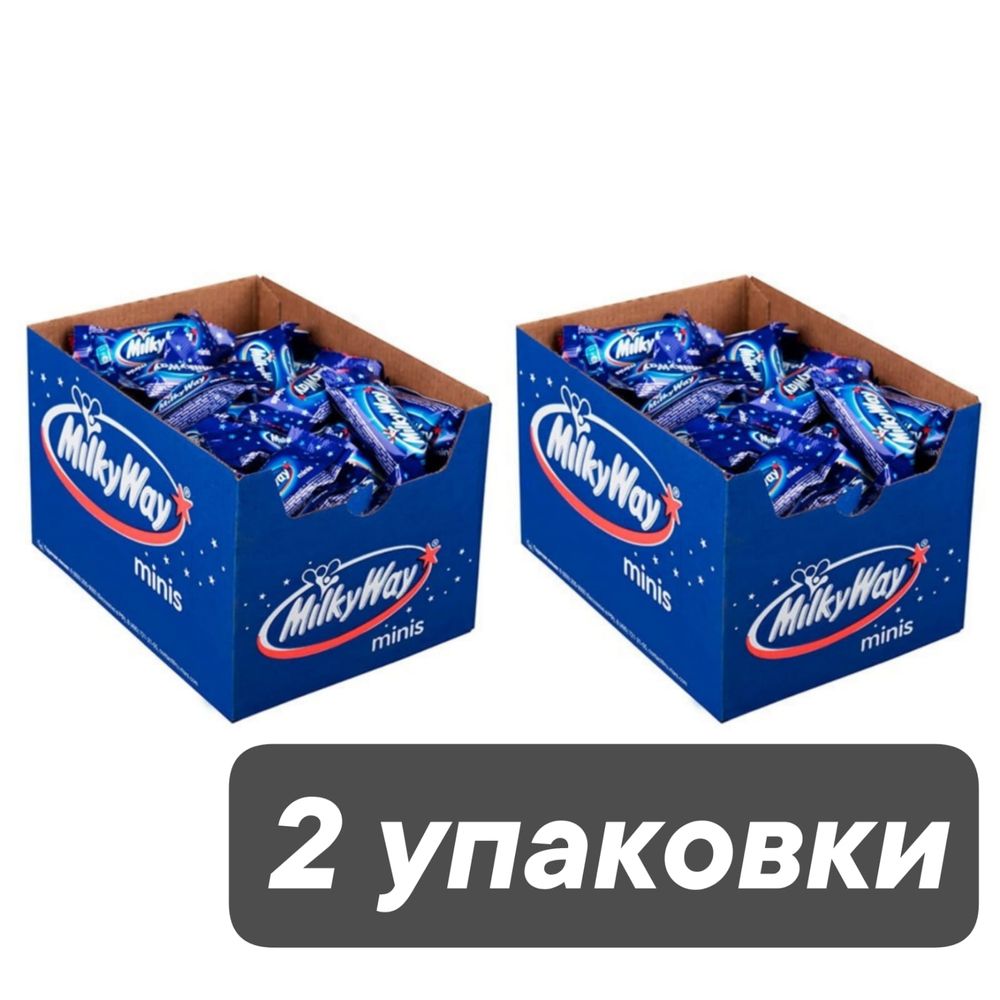 Шоколадные батончики Milky Way Minis 2,5 кг x 2 шт