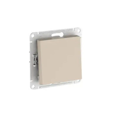 ATLASDESIGN 1-клавишный ПЕРЕКЛЮЧАТЕЛЬ, сх.6, 10АХ, мех., быстрозажим. клем., ПЕСОЧНЫЙ