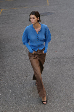 ZARA ДЖИНСЫ Z1975 WIDE LEG СО СРЕДНЕЙ ПОСАДКОЙ, РЖАВЫЙ