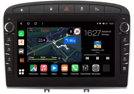 Магнитола для Peugeot 308 2007-2014, 408 2012-2022 - Canbox 9120 Android 10, ТОП процессор, CarPlay, 4G SIM-слот