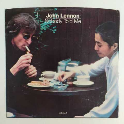 John Lennon - Nobody Told Me (США 1983г.) 7", Single, 45 RPM