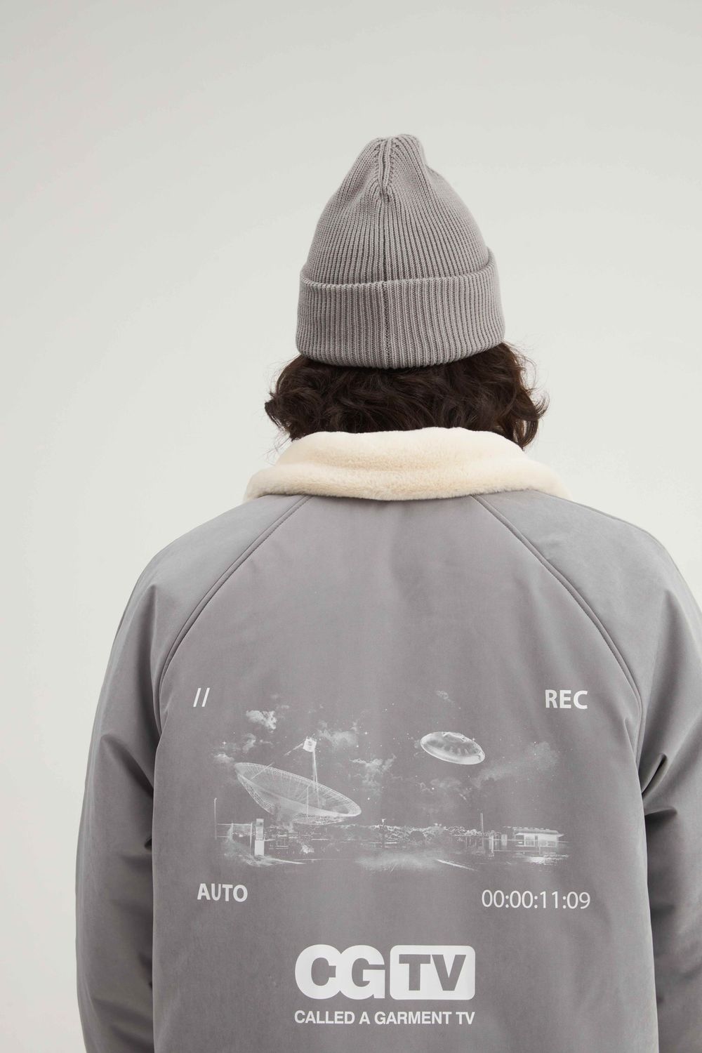 Шапка Called a Garment Kite Warm beanie Серая