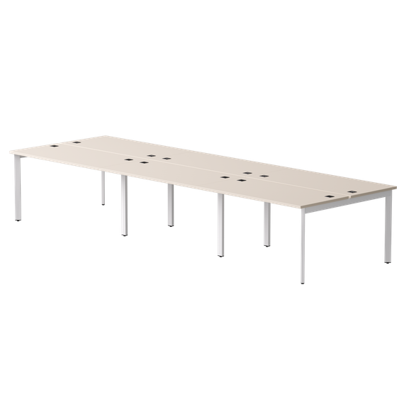 Бенч-система на 6 мест Everprof EVO на металлокаркасе 4740х670(1370)x755 опоры 45гр