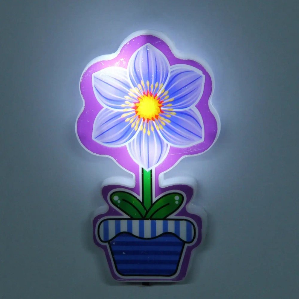 Ночник-светильник «Sweet dream - Сияющий цветочек» 2W 220V, Сиреневый