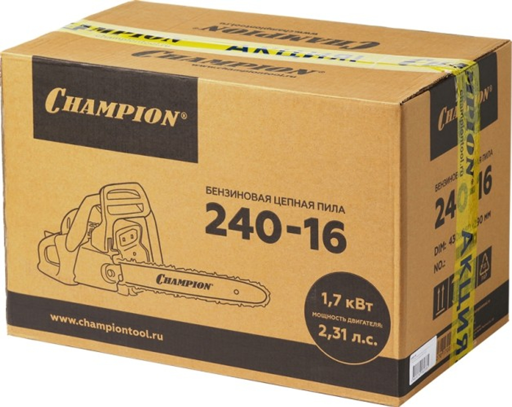 Бензопила CHAMPION A240-16 PROMO