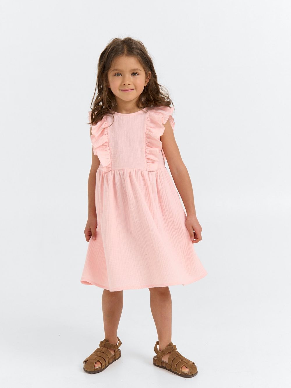 Платье муслиновое "Пудра"