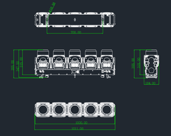 TORNADO TB2 5x120W RGBL Внешний круг: 120 светодиодов RGB мощностью 0,5 Вт