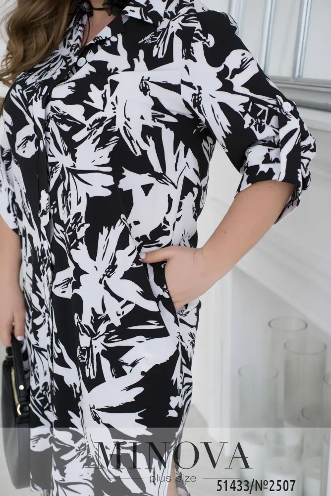 Платье 2507-черный Minova