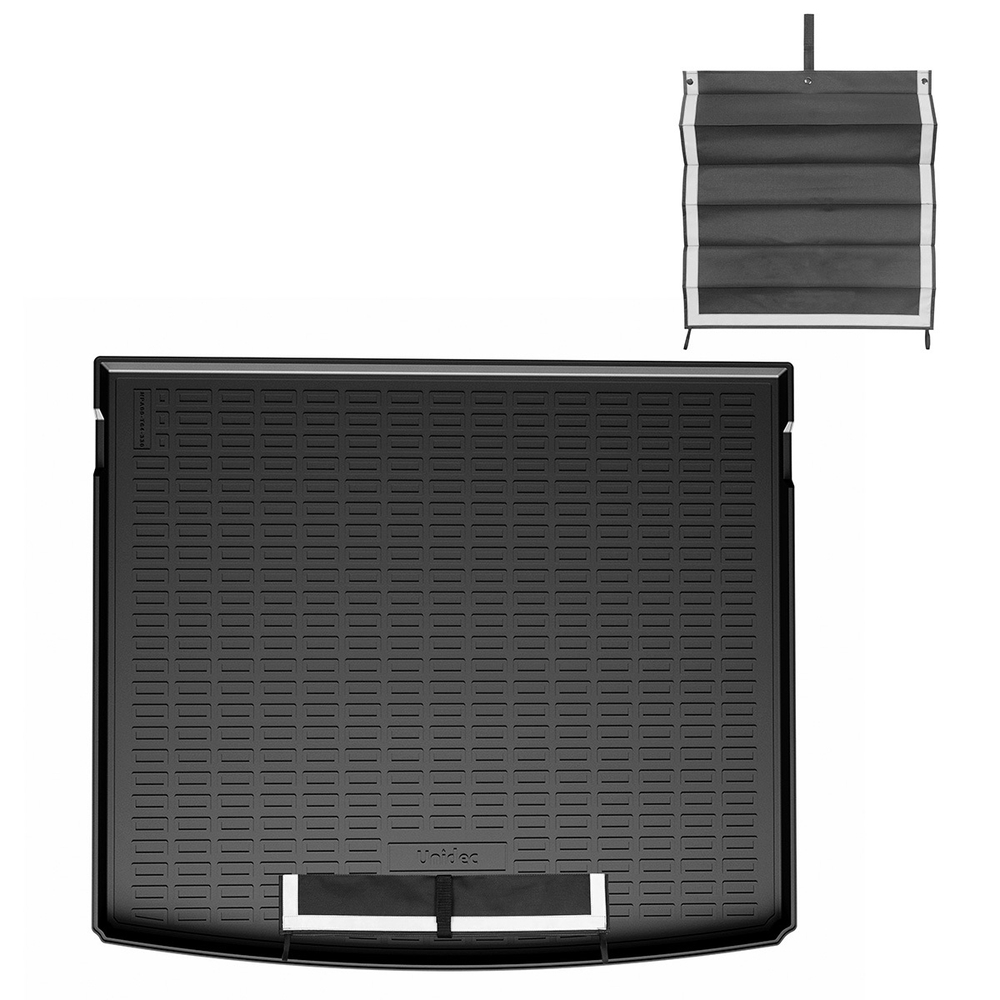 Коврик в багажник Norplast для Peugeot 3008 III 2023-, Черный, с фартуком, арт.NPA00-T64-330-AP