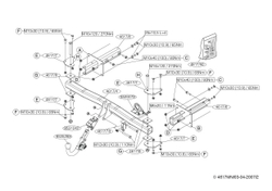 Фаркоп Brink (Thule) 461700 для Mercedes R-Klasse (2006 - )(паспорт и сертификат в комплекте)(без электрики)