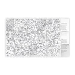 Карта-раскраска «Зима»