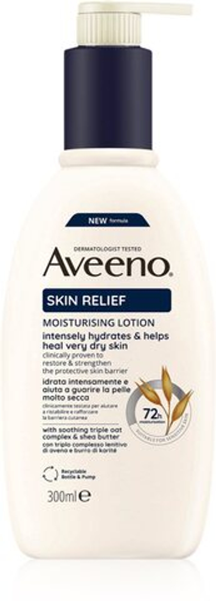 Aveeno Skin Relief Nourishing Lotion - увлажняющее молочко для тела для очень сухой кожи /   300  ml  / GTIN 3574661496269