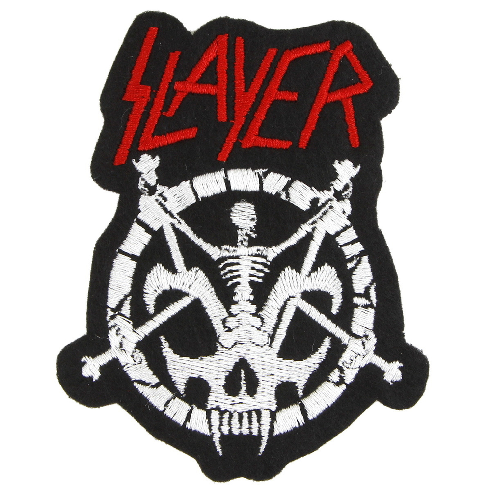 Нашивка с вышивкой группы Slayer