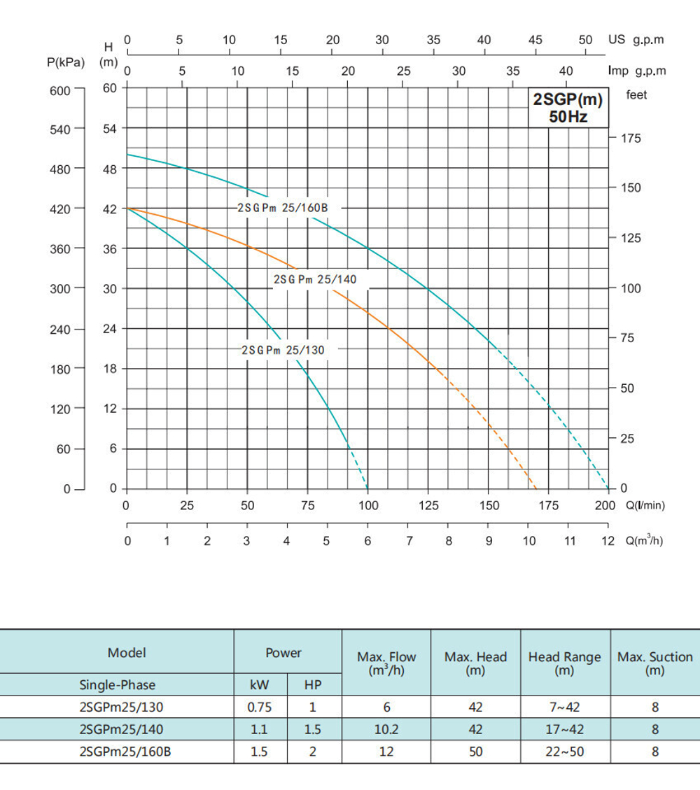 Центробежный насос серии 2SGP(m), Shimge