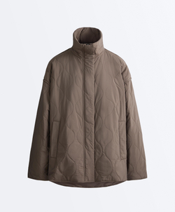 Oysho Утепленная водоотталкивающая куртка FELLEX® AEROGEL, линялый фиолетовый