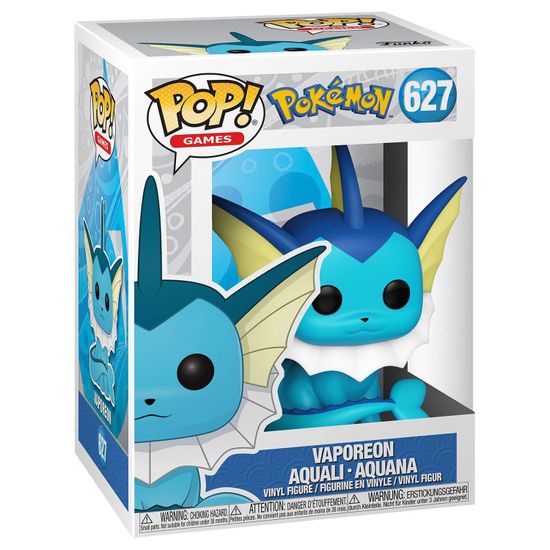 Фигурка Funko POP! Games Pokemon Vaporeon (627) 63697 / Фигурка Фанко ПОП! по мотивам франшизы "Покемон", Вапореон